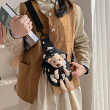 Japanese Style Women Chest Bag Crossbody Bags Canvas Shoulder Bag
