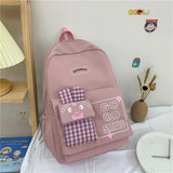 Japanese Style Women's Backpack for Girls High School Waterproof