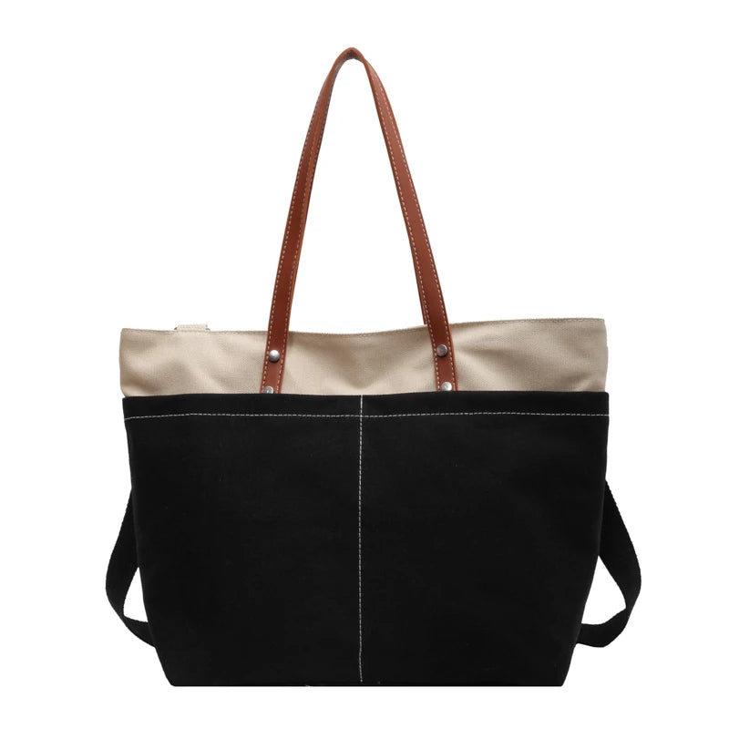 Japanese Canvas Shoulder Bag for Women