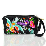 Japanese Embroidered Canvas Handbag for Women