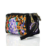 Japanese Embroidered Canvas Handbag for Women