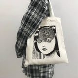 Japanese Tomie Female Bag Harajuku Gothic Canvas Bag
