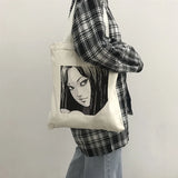 Japanese Tomie Female Bag Harajuku Gothic Canvas Bag