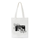 Japanese Tomie Canvas Bag Shoulder Bag Horror Casual Large-Capacity Harajuku