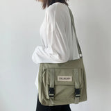 Japanese Antique Messenger Bag Student School Nylon Water Resistant
