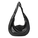 Japanese Retro Dumpling Bag Soft Leather Shoulder Bag