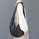 Japanese Retro Dumpling Bag Soft Leather Shoulder Bag