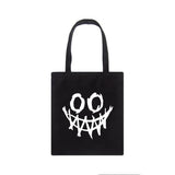 Japanese Gothic Waves Y2K Canvas Bag