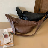 Japanese Dumpling Bag Women Cross Body Bag Vintage Waist Bag