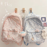 Harajuku Graffiti Backpack for Junior Students with Large Capacity