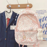 Harajuku Graffiti Backpack for Junior Students with Large Capacity