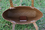 Japanese Straw Shoulder Bag for Women