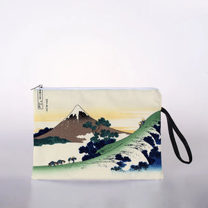 Japanese Ukiyoe Print Cosmetic Bag Lady Makeup Travel Storage