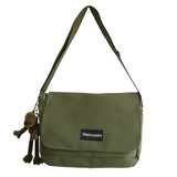 Japanese Canvas Cross-body Bag Large Capacity Student Backpack