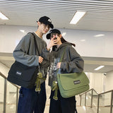 Japanese Canvas Cross-body Bag Large Capacity Student Backpack