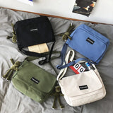 Japanese Canvas Cross-body Bag Large Capacity Student Backpack