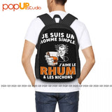 Homme Rhum & Nichons Backpack Beach Bag