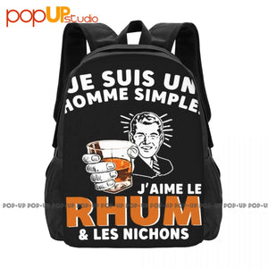 Homme Rhum & Nichons Backpack Beach Bag