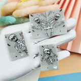 10pcs Acrylic Halloween Skeletons Charms for DIY Jewelry Making
