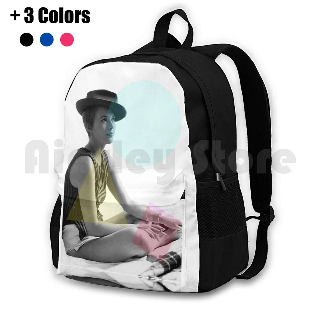 Jean Seberg-Godard's 'Breathless' Vintage 60s Actress Outdoor Backpack