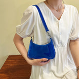 Transparent Jelly Shoulder Bag with Zipper for Street Strolling