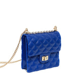 Jelly Shoulder Bag Mini Crossbody Diamond Quilted Pattern Chain Messenger