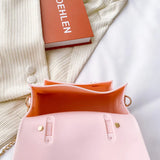 Jelly Vintage Chain Shoulder Bags for Women Casual Crossbody Bag