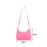 Jelly Women's Transparent Shopper Bag Solid Shoulder Handbag