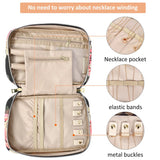 PU Leather Jewelry Storage Box Zipper Case Earring Holder