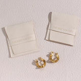 Superfine Fiber Logo Sack Jewelry Pouches 7x8cm