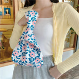 Jiessie&Angela Small Fabric Handbag Wrist Wallet Pouch Women's Bags