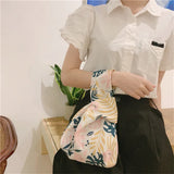 Jiessie&Angela Small Fabric Handbag Wrist Wallet Pouch Women's Bags