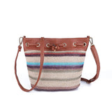 Straw Cross Body Bag Small Messenger Handbag for Women