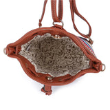 Straw Cross Body Bag Small Messenger Handbag for Women