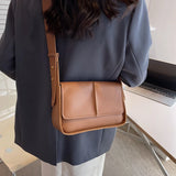 Flap Crossbody Bag Winter Trends Women PU Leather Shoulder Handbag
