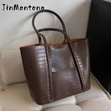 Large PU Leather Shoulder Bag for Women Winter Female Handbags