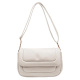 Vintage Leather Crossbody Bag for Women Small Travel Flap Bag
