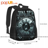 Jinjer-Captain-Clock Backpack Large Capacity Art Print Sports Bag