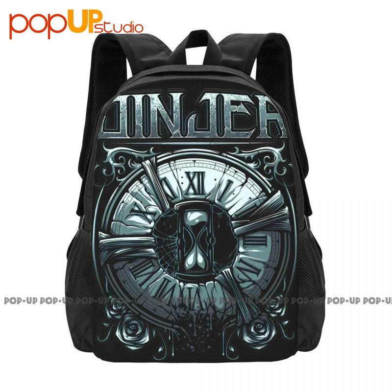 Jinjer-Captain-Clock Backpack Large Capacity Art Print Sports Bag