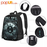 Jinjer-Captain-Clock Backpack Large Capacity Art Print Sports Bag