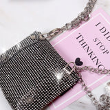 Jiomay Mini bag women's Evening Bag Mini Wallet Rhinestone