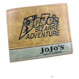 Jo Jo Bizarre Adventure Short Leather Wallet Purse Money Holder