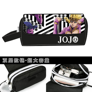 JoJo's Bizarre Adventure Wallet Purse Pencil Bag Girls Boys Gift