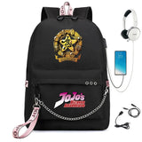 JoJo's Bizarre Adventure Backpack with USB Charge & Headphone