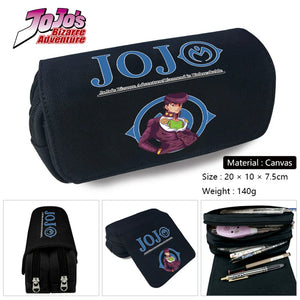 JoJo's Bizarre Adventure Canvas Pencil Case Travel Cosmetic Bag