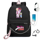 JoJo's Bizarre Adventure Backpack Schoolbag with USB
