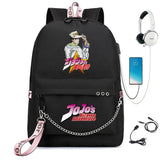 JoJo's Bizarre Adventure Backpack Schoolbag with USB
