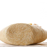 Boho Flowers Women Straw Bag Large Capacity Beach Tote