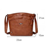 Soft Leather Shoulder Bag Women Large Capacity Crossbody Bags