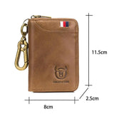 Casual Leather Men Wallet Keys Rfid Anti Theft Business Key Holder Purse